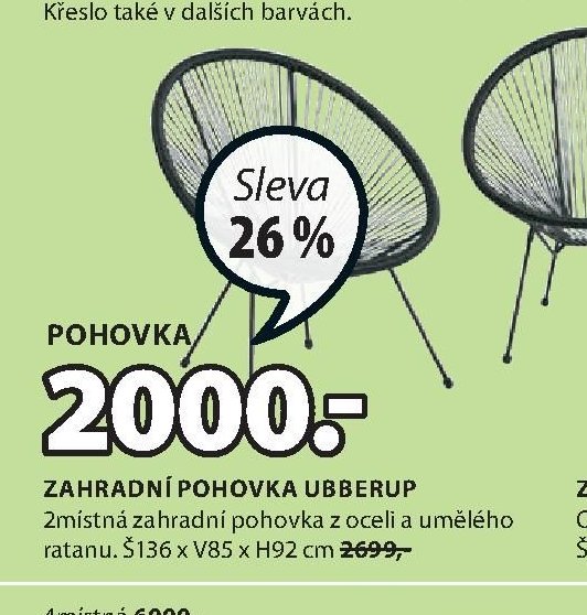 Zahradní pohovka UBBERUP