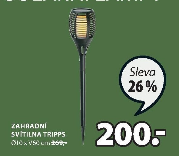 ZAHRADNÍ SVÍTILNA TRIPPS