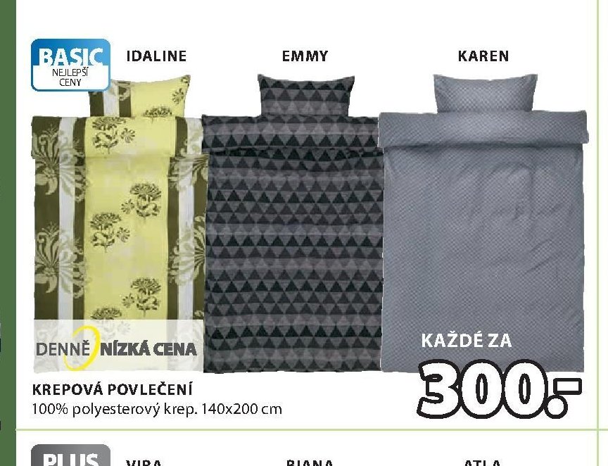 Krepová povlečení