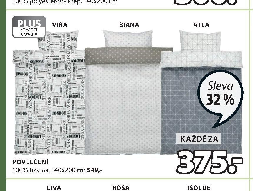 Povlečení Vira, Biana, Atla