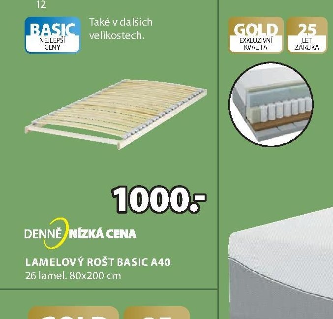 Lamelový rošt BASIC A40