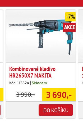 Kombinované kladivo HR2630X7 MAKITA