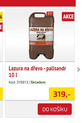 Lazura na dřevo - palisandr 10 l