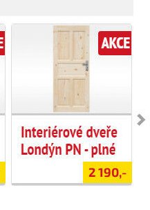 Interiérové dveře Londýn PN - plné