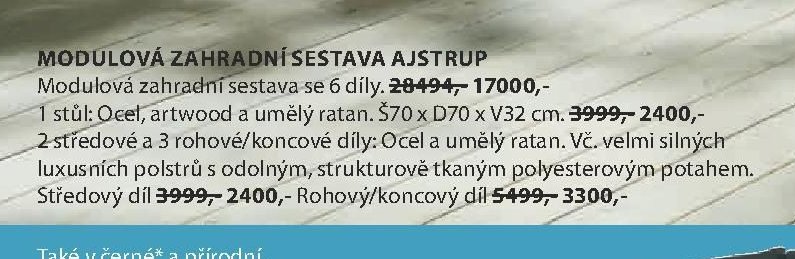 Modulová zahradní sestava AJSTRUP