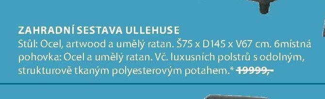 Zahradní sestava ULLEHUSE