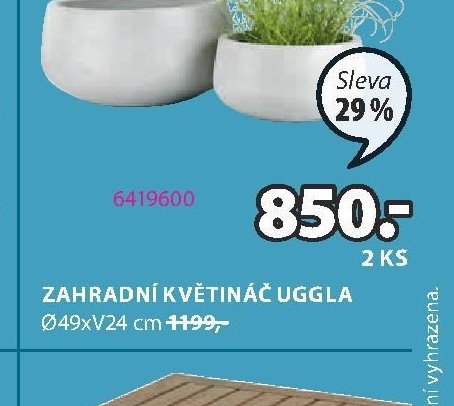 ZAHRADNÍ KVĚTINÁČ UGGLA