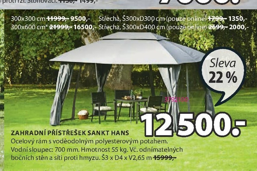 ZAHRADNÍ PŘÍSTŘEŠEK SANKT HANS