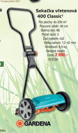 Sekačka vřetenová Gardena 400 Classic