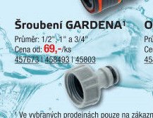 Šroubení GARDENA
