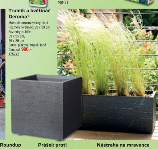 Truhlík a květináč Deroma