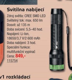 Svítilna nabíjecí