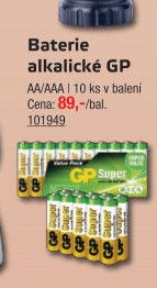 Baterie alkalické GP