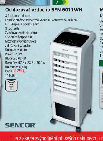 Ochlazovač vzduchu SFN 6011WH