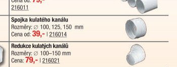 Koleno ventilačního systému