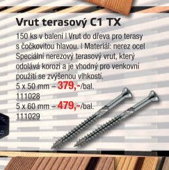Vrut terasový C1 TX