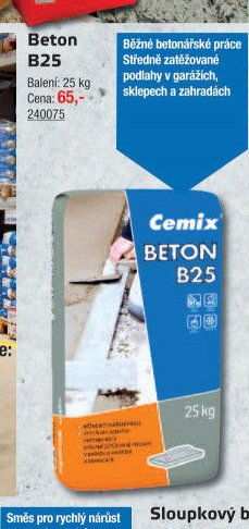 Beton B25