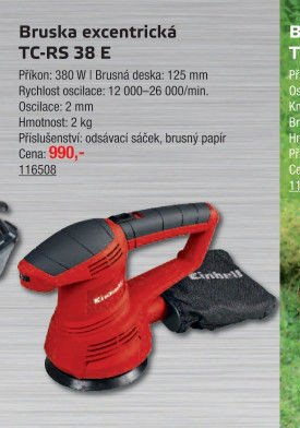 Bruska excentrická TC-RS 38 E