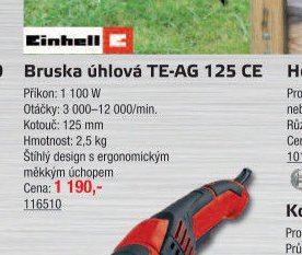 Bruska úhlová TE-AG 125 CE