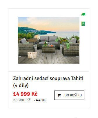 Zahradní sedací souprava Tahiti (4 díly)