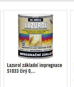 Lazurol základní impregnace S1033 čirý 0,...
