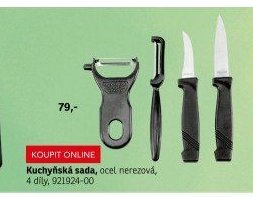 Kuchyňská sada, ocel nerezová, 4 díly, 921924-00