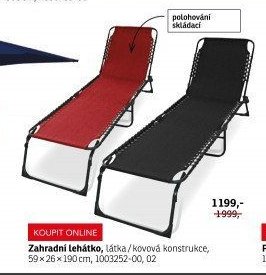 Zahradní lehátko