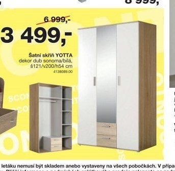 Šatní skříň YOTTA
