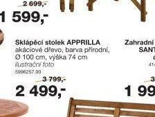 Sklápěcí stolek APPRILLA