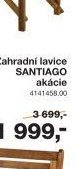 Zahradní lavice SANTIAGO