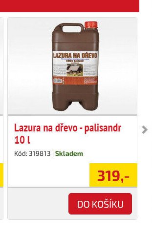 Lazura na dřevo - palisandr 10 l
