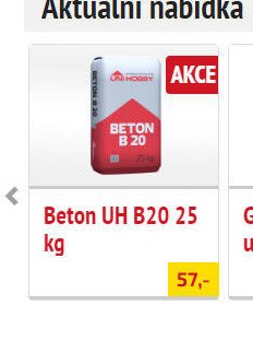 Beton UH B20 25 kg