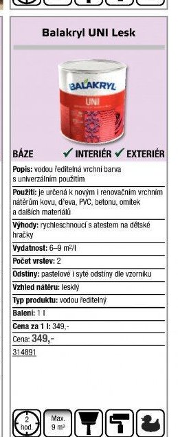 Balakryl UNI Lesk