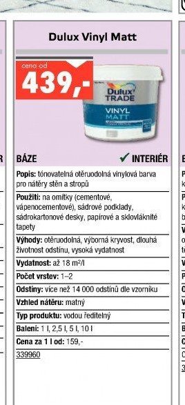 Dulux Vinyl Matt