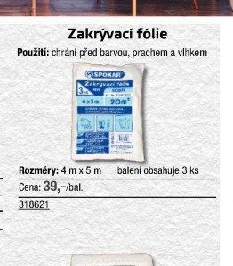 Zakrývací fólie