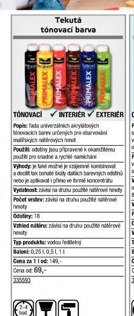 Tekutá tónovací barva