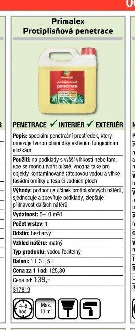 Primalex Protiplísňová penetrace
