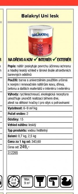 Balakryl Uni lesk