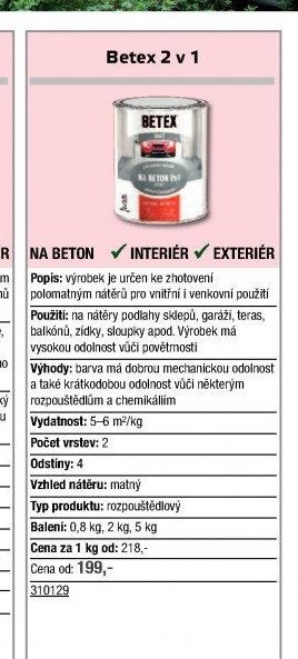 Betex 2 v 1