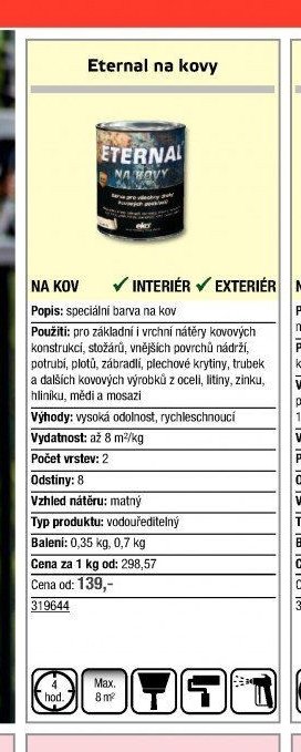 Eternal na kovy