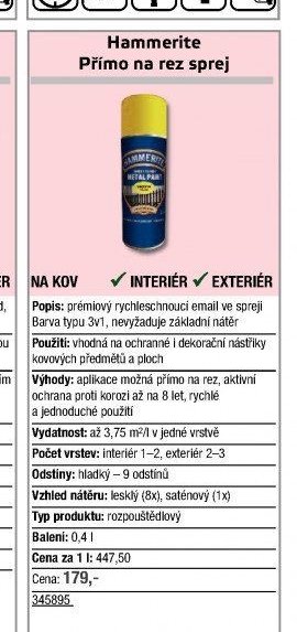 Hammerite Přímo na rez sprej