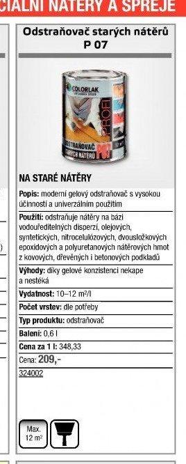 Odstraňovač starých nátěrů P 07