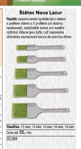 Štětec Nova Lazur