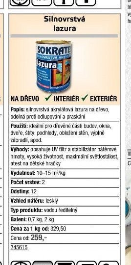 Silnovrstvá lazura