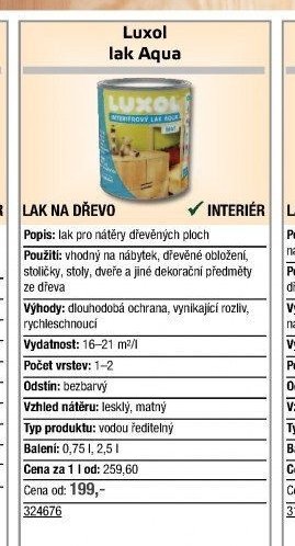 Luxol lak Aqua