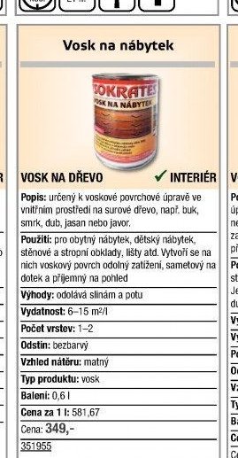 Vosk na nábytek