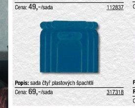 Sada čtyř plastových špachtlí