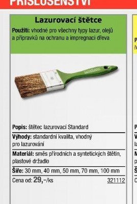 Lazurovací štětce