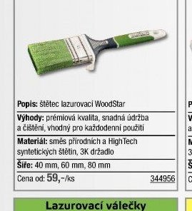 Lazurovací štětec WoodStar