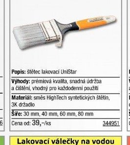 Lakovací štětec UniStar